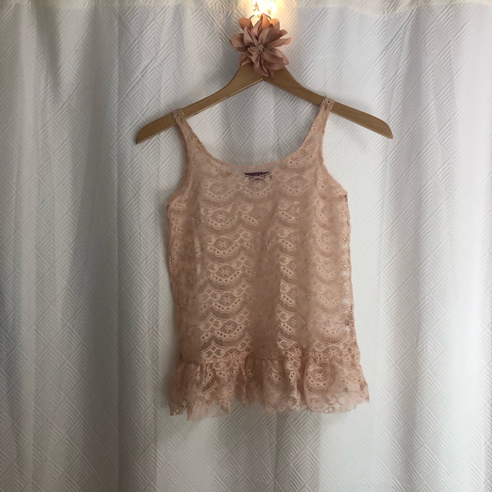 Girls lace tank size 10
